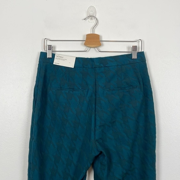 Ann Taylor The Ankle High Rise Pants Womens 4 Faux Cuff Hem 2 Pocket Textured - Picture 7 of 10